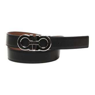 Ferragamo Belts, male, Black, Size: 115 CM Reversible Gancini Belt