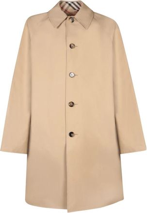 Burberry Omkeerbare Regenbestendige Jas - Heren - Mantel - Beige - L - Katoen - Jassen