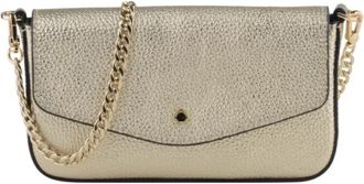 Pourchet Club Clutch - Dames - Clutches - Geel - ONE Size - Leer - Tassen