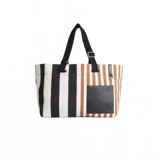 Inou&iuml; Editions Cabas Strap Tote In Bicolor Stripe