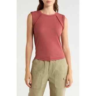 Free People Love My Twist Muscle Tee in Fired Clay at Nordstrom, Size X-Large