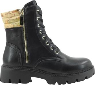 Alviero Martini 1A Classe Lace-Up Boots - Dames - Veterlaarzen - Zwart - 40 EU - Schoenen