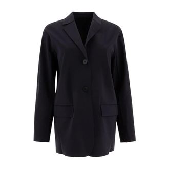 Max Mara Wollen Blazer - Dames - Jassen - Blauw - Maat: S Wol
