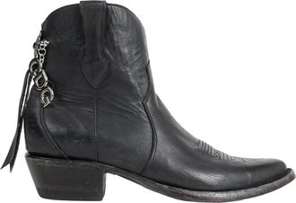 Comme Des Gar&ccedil;ons X Mexicana Leather Ankle Boots With Charm