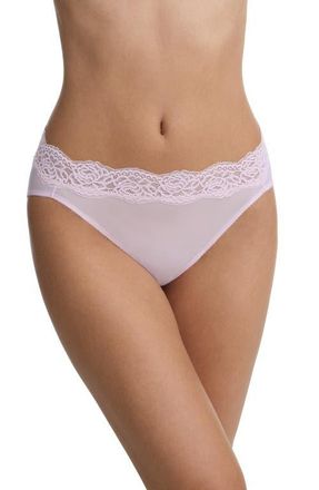 Skarlett Blue Divine Lace Trim French Cut Brief in Lilac Pink at Nordstrom, Size X-Large