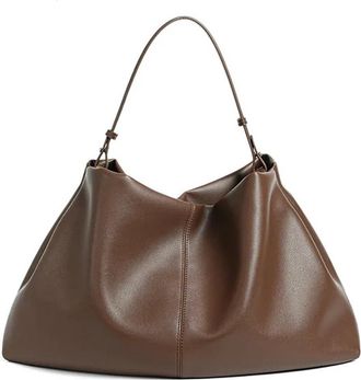 Generic Compatible For Leather Tote Bag Large Crossbody Handbag Soft Pillow Shape Underarm Commuting Work Pack(Coffee)