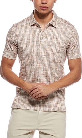 Raffi Brushed Gingham Polo Shirt