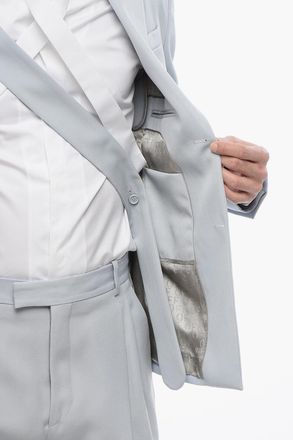 Off-white Blazer Relax Fit Con Tasche Ad Aletta Off-White