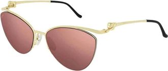 Cartier Panth&egrave;re D Zonnebrillen - unisex - Zonnebrillen - Geel - 60 MM - Accessoires