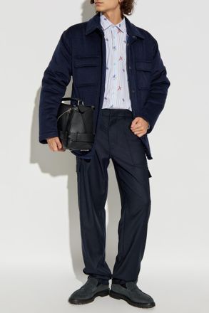 Etro Striped Shirt, Mens, Light Blue