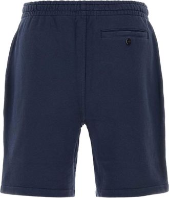 Polo Ralph Lauren Mens Cotton Blend Knit Bermuda Shorts Navy Polyester Bermudas