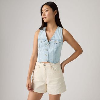 Levi's Racer Vest - Womens - XS - Blue