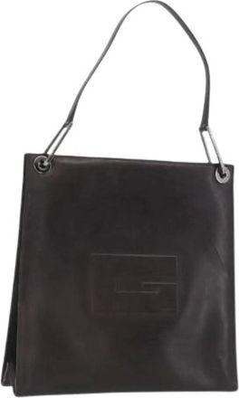 Gucci Pre-owned Shoulder Bags, female, Brown, Size: ONE SIZE Pre-owned Leather Shoulder Bag