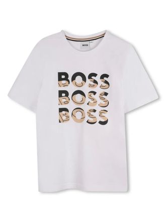 BOSS Kidswear short-sleeve T-shirt - kids - Cotton - 16 - White