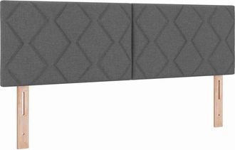 vidaXL Cama Box Spring Con Colch&oacute;n Gris Oscuro 160 X 200 Cm Tela Vidaxl