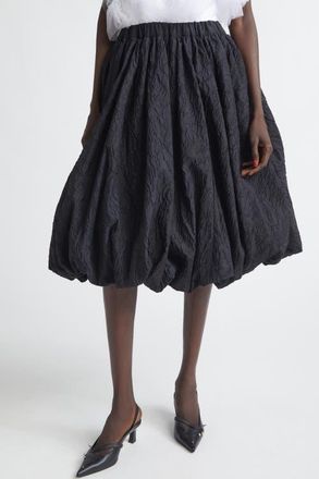 Comme Des Gar&ccedil;ons Double Weave Jacquard Bubble Skirt in Black at Nordstrom, Size Small