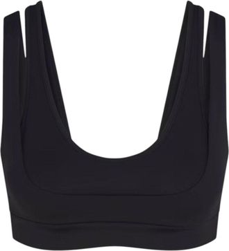 Nike (WMNS) Nike x SKIMS Matte Double Strap Scoop Bra Obsidian BRSPT6022W-OBD