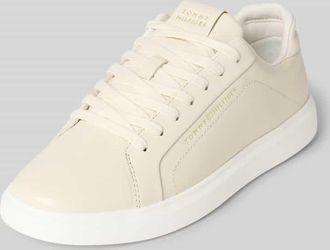 Tommy Hilfiger Low Top Sneaker aus echtem Leder in Offwhite, Größe 36