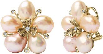 House of Brilliance Haus Of Brilliance 18K Rose Gold Diamond Multi-Size Stud Earring