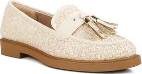 London Rag Foxford Tassel Raffia Loafer in Cream at Nordstrom Rack, Size 9