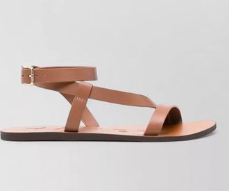 Maneb&igrave; leather gladiator sandals