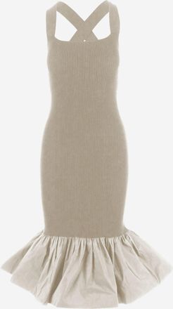 Patou Langes Kleid aus Stretch-Baumwollmischung