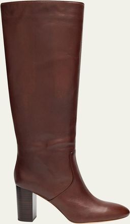 Loeffler Randall 85mm Goldy Leather Knee-High Boots