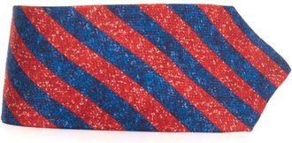 Kiton Fantasie Zijden Stropdas met 7 Vouwen - Heren - Stropdassen - Rood - ONE Size - Accessoires