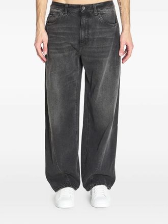 Dolce & Gabbana Jeans con applicazione logo - Grigio