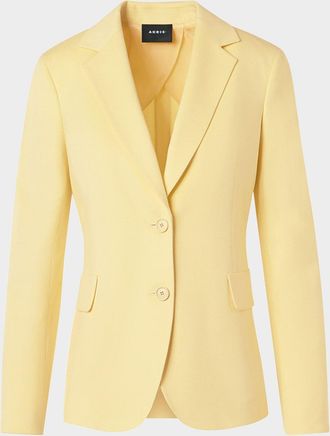 Akris Daigon Single-Breasted Cashmere Blazer Jacket