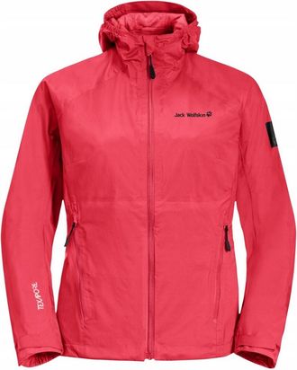 Jack Wolfskin Dames/Dames Tasman 2l Jas (Rood)