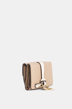 Chlo&eacute; Womens Mini Trifold Brown Wallet
