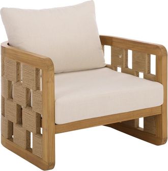 Safavieh Couture Skipper Teak Patio Chair