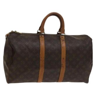 Louis Vuitton Tweedehands Canvas Louis Vuitton tassen - Dames - Pre-owned - Bruin - Maat: ONE Size Leer