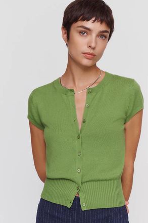 Maeve Coco Short-Sleeve Cardigan