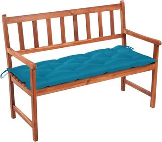 vidaXL Patio Bench with Cushion 47.2 Solid Acacia Wood