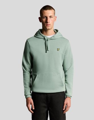 Lyle & Scott Lyle And Scott Mens Loopback Cotton Hoodie - Blue - Size: 34