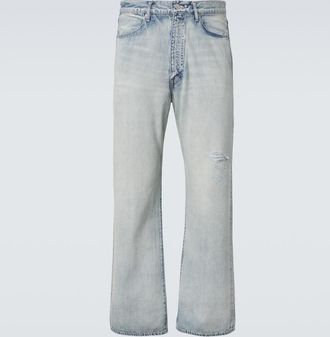 Auralee Faded straight jeans