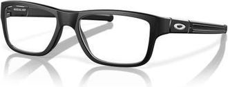 Oakley 55mm Rectangle optical glasses in Black at Nordstrom