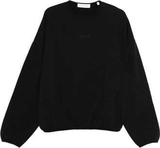 Fear of God Felpa con stampa logo - Nero