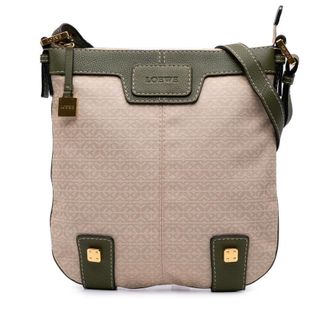 Loewe Pre-owned Loewe Anagram Canvas New Road Crossbody Ladies 340808