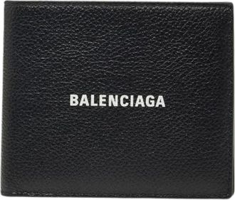 Balenciaga Pre-owned Wallets, male, Black, Size: ONE SIZE Pre-owned Leather Bi Fold Wallet