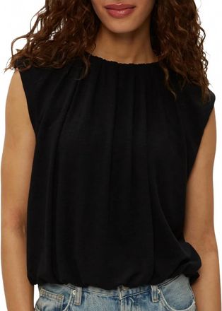 Michael Stars Womens Cindy Bubble Top In Black