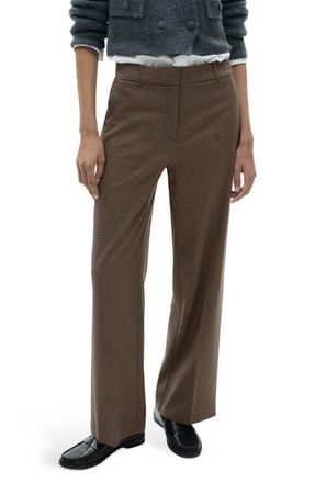 Mango Carlosw Straight Leg Pants in Blue at Nordstrom, Size 6