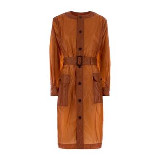 Saint Laurent Dames, Mantels, Oranje, Maat: S