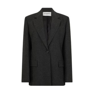 Iceberg Jas met logodetail - Dames - Jassen - Grijs - Maat: XS Wol