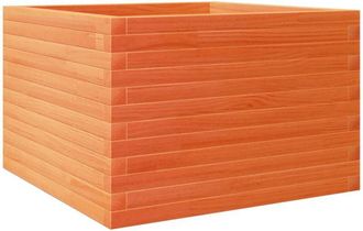 vidaXL Garden Planter Wax Brown 70x70x45.5 cm Solid Wood Pine Vidaxl