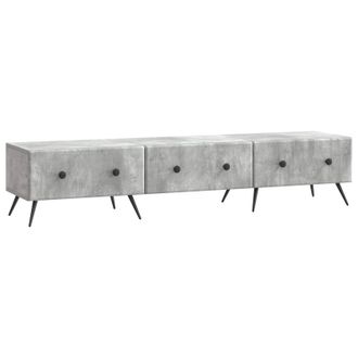 vidaXL Mueble De Tv Con Caj&oacute;n Gris Hormig&oacute;n 147 X 34,5 X 30 Cm Vidaxl