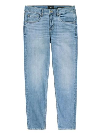7 For All Mankind Jeans slim con cinque tasche - Blu