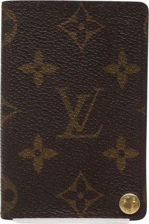 Louis Vuitton Porte Carte Crédit Pression Brown Canvas Wallet (Pre-Owned)